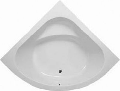 Bali Corner Bath Polished White  1300x1300x400mm