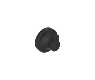 Felicity Robe Hook Single Matt Black