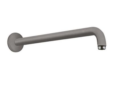 Shower Arm 389mm Brushed Black Chrome