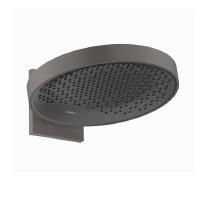Rainfinity Overhead shower 360 1jet with wall connector Brushed Black Chrome