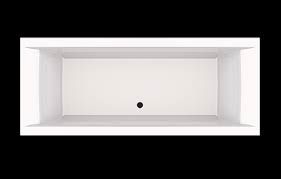 Turin Built-In Bath Polished White 1700x700x370mm