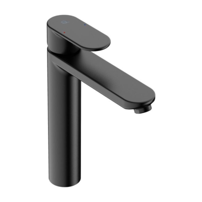 Solace Matt Black Tall Basin Mixer
