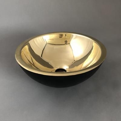 Small  Double Skin Brass & Black 330x330