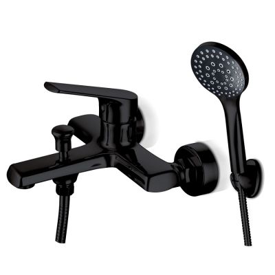 Magnetite Bath Mixer With Handshowerer Black