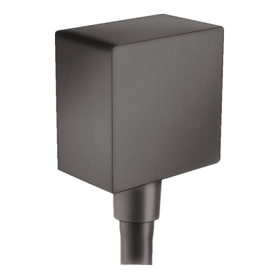 Fixfit Square Wall Outlet Brushed Black Chrome