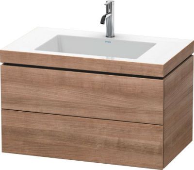 L-Cube C-Bonded C- Bonded Vanity With Basin Wall-Mounted Ticino Cherry Matt 800X480X500 mm