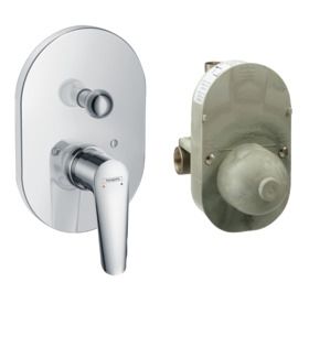 Logis E Bath Mixer Conc.Set Chrome