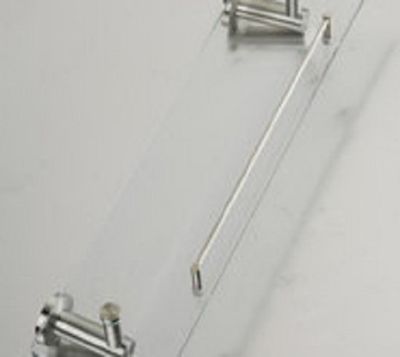 Inox Glass Shelf - Brushed