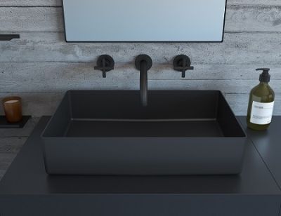 Rectangle Surface Basin Matt Black
