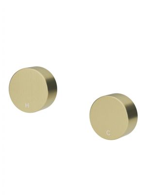 Wall Tap Set Quarter Turn Ceramic Spindle Thermostatic Tap Brushed Tiger Bronze