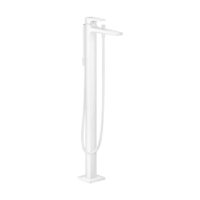 Metropol Bath Freestanding Mixer Matt White