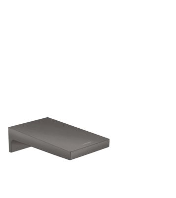 Metropol Bath Spout Wide Brushed Black Chrome