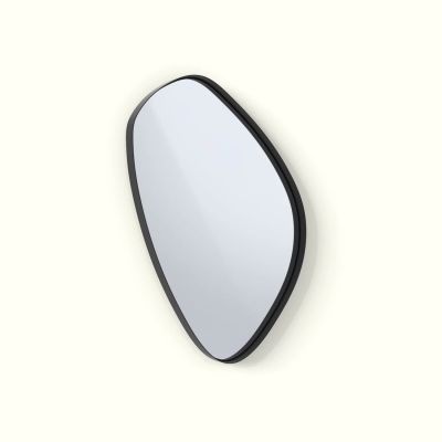 Organic Mirror Series 840x1200mm 50mm Steel Deep Frame Droplet Matte Black