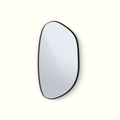 Organic Mirror Series 480x800mm 30mm Steel Deep Frame Pebble Matte Black