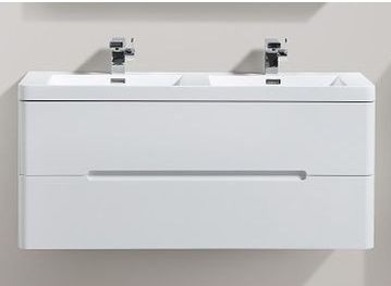 Venice 1200 Rustic Black  Double Draw Vanity Set 