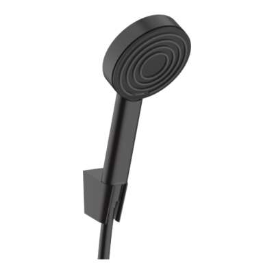 Pulsify S Shower holder set 105 1jet with shower hose 125 cm Matt Black