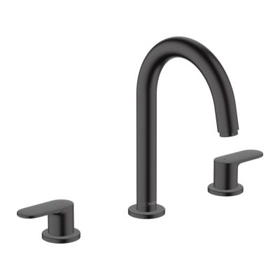 Vernis Blend 3Hole Basin Mixer without waste Matt Black 