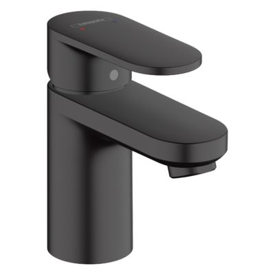 Vernis Blend Short Basin Mixer 100mm without waste Matt Black 