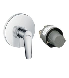 Logis E Shower Mixer Conc.Set Chrome