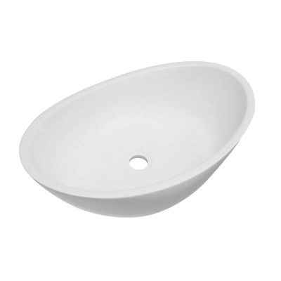 Gemelli Countertop Basin Polished Grey 550x335x160mm