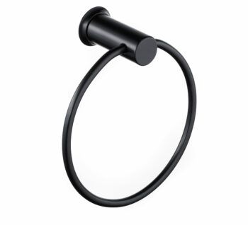 Allure Black Towel Ring 