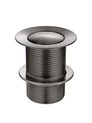 Unslotted No Overflow Bath Pop Up 40mm Gun Metal 