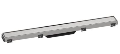RainDrain Match Finish Set Shower Drain With Height Adjustable Frame Brushed Stainless Steel 700mm