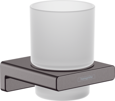 AddStoris Tooth Tumbler Brushed Black Chrome