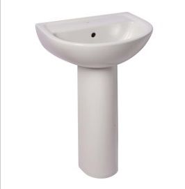 Solo Tamarin Basin With Full Pedestal Local (Pre-punched) 410x500x780mm