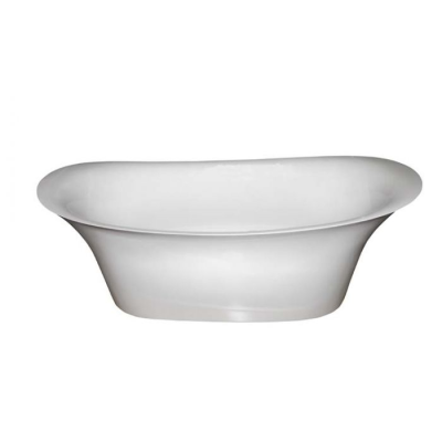 Geneva One Piece Free Standing Bath Polished White 1730x765x675mm