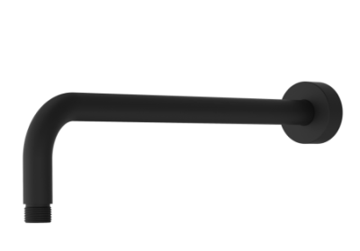 Seine Ebony Shower Arm Round 300mm Matt Black