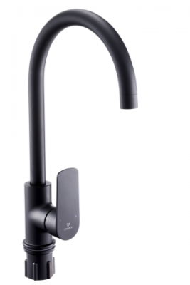 Seine Ebony Sink Mixer Matt Black