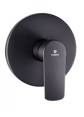 Seine Ebony Bath-Shower Mixer Concealed Matt Black