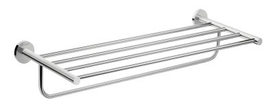 Logis Universal Towel Rack With Towel Holder 600mm Polished Chrome