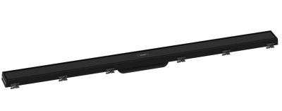 RainDrain Match Finish Set Shower Drain 1200mm With Height Adjustable Frame Matt Black