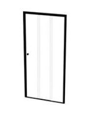 TRI90SLBC 900 TRI Slider Door Black Frame 900x1860mm