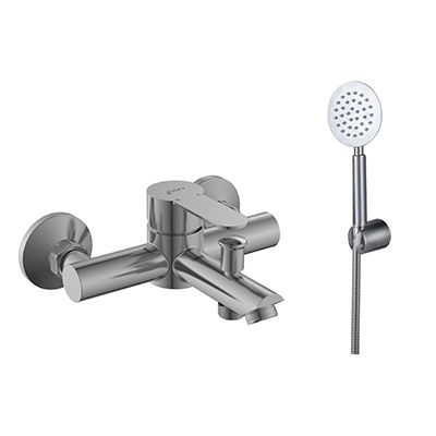 Aquarius Bath Mixer Stainless Steel