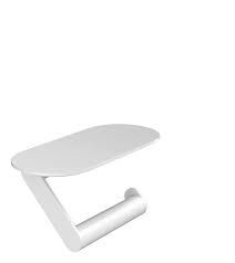 Wallstoris Toilet Paper Holder With Shelf Matt White