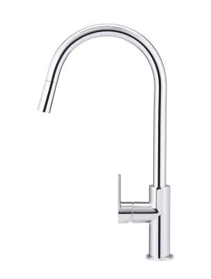 Retractable Round Paddle Kitchen Mixer Chrome