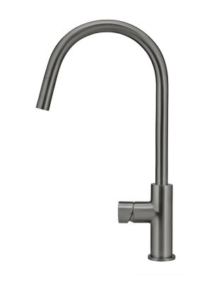 Retractable Round Pinless Kitchen Mixer Gun Metal 