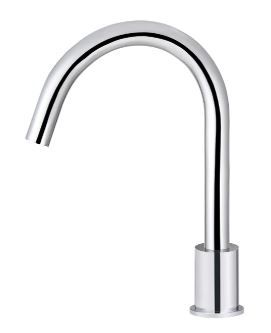 Round Deck Mounted Kitchen Spout Chrome 