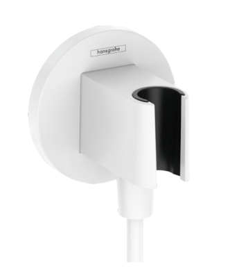 FixFit S Wall Outlet with Shower Holder Matt White