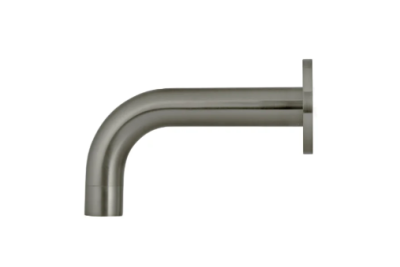 Meir Round Curved Basin Spout 130mm - Gun Metal 
