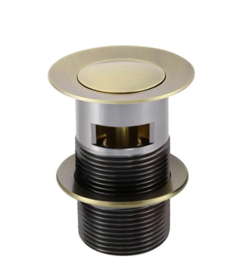 Meir Basin Pop Up Waste 32mm Slotted - Tiger Bronze