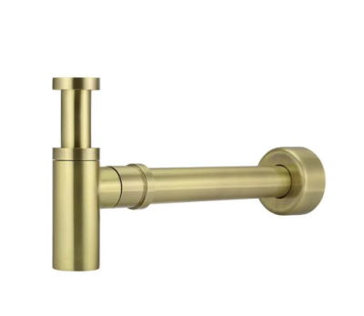 Meir Round Bottle Trap for 32mm basin waste and 40mm outlet - Tiger Bronze