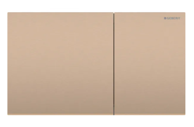 Geberit Sigma70 Actuator Plate for Dual Flush Brushed Red Gold