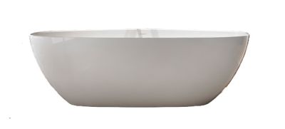 Barcelona 3 Bath - No Overflow, Matt White 1800x866x559mm