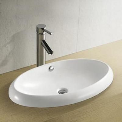 Semi Recessed Underslung Basin Oval 600x410x120mm