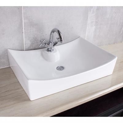 Scalop Countertop Basin White  660x450x140mm
