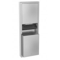 Wall Mounted Paper Towel Disp./Bin Combo